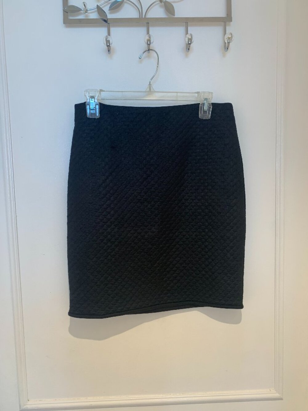 Maxx Studios Black Quilted Skirt Size M, New Without Tags